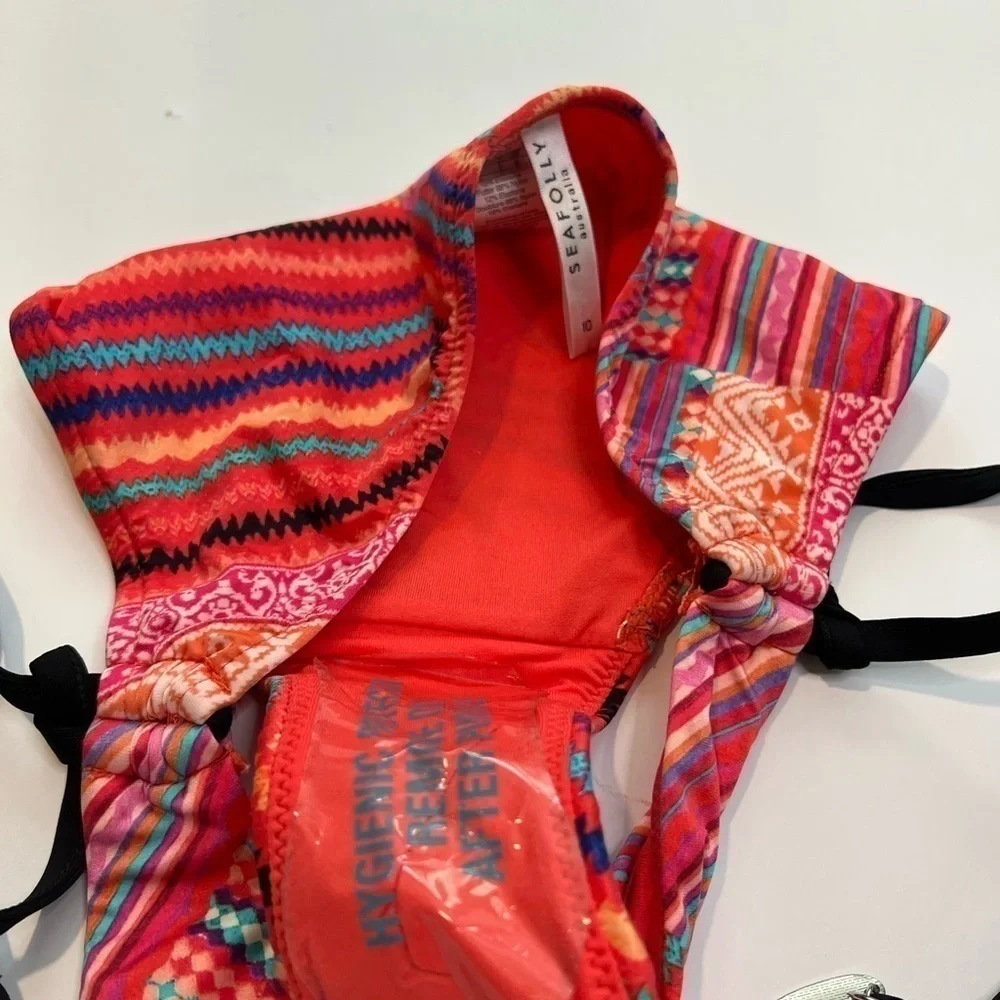 NWOT Seafolly Bottoms Bikini Aztec Multicolored Swim